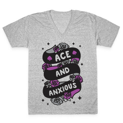 Ace And Anxious V-Neck Tee Shirt