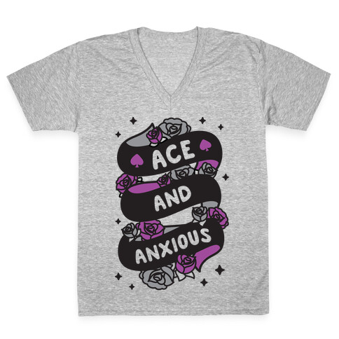 Ace And Anxious V-Neck Tee Shirt