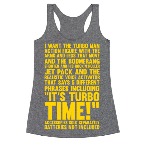 Turbo Time Racerback Tank Top