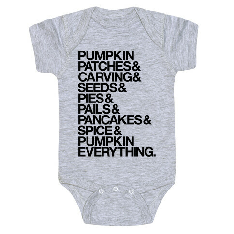 Pumpkin Patches & Carving & Pumpkin Everything Baby One-Piece