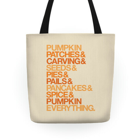 Pumpkin Patches & Carving & Pumpkin Everything Tote