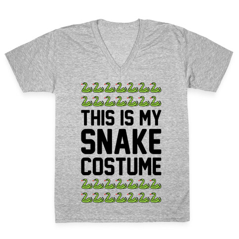 This Is My Snake Costume V-Neck Tee Shirt