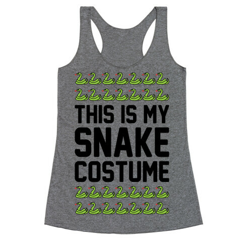 This Is My Snake Costume Racerback Tank Top