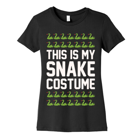 This Is My Snake Costume White Print Womens T-Shirt