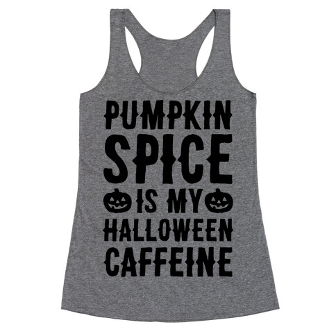 Halloween Caffeine  Racerback Tank Top