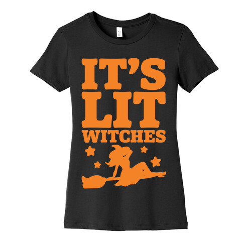 It's Lit Witches White Print Womens T-Shirt