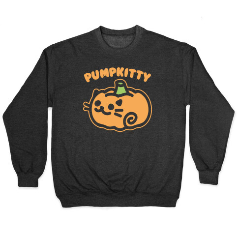 Pumpkitty White Print Pullover
