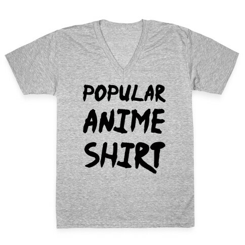 Popular Anime Shirt V-Neck Tee Shirt