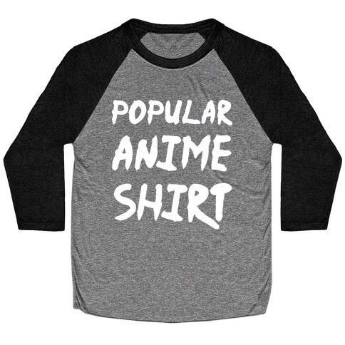 Popular Anime Shirt Baseball Tee