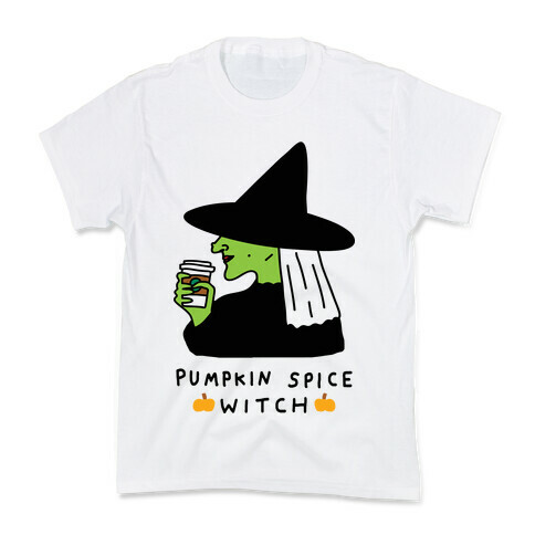 Pumpkin Spice Witch Kids T-Shirt