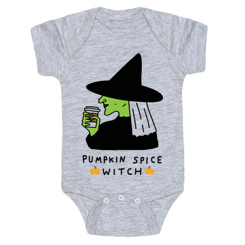 Pumpkin Spice Witch Baby One-Piece