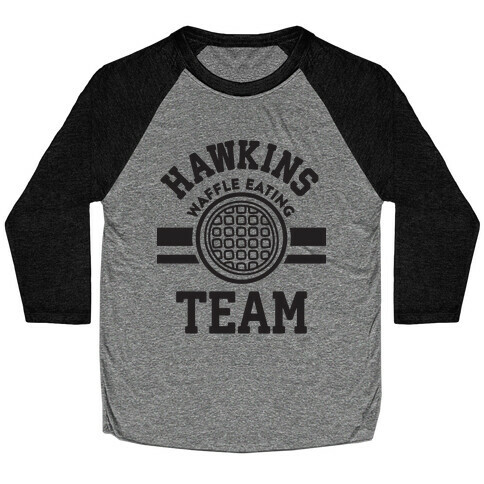 Hawkins Waffle Eating Team Baseball Tee