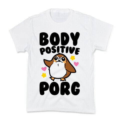 Body Positive Porg Parody Kids T-Shirt