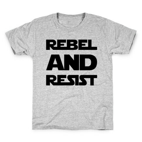 Rebel and Resist Parody Kids T-Shirt