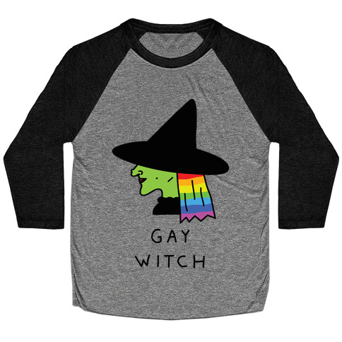 Gay Witch Baseball Tee