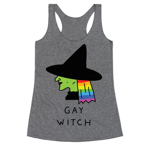 Gay Witch Racerback Tank Top