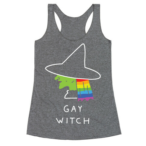 Gay Witch Racerback Tank Top