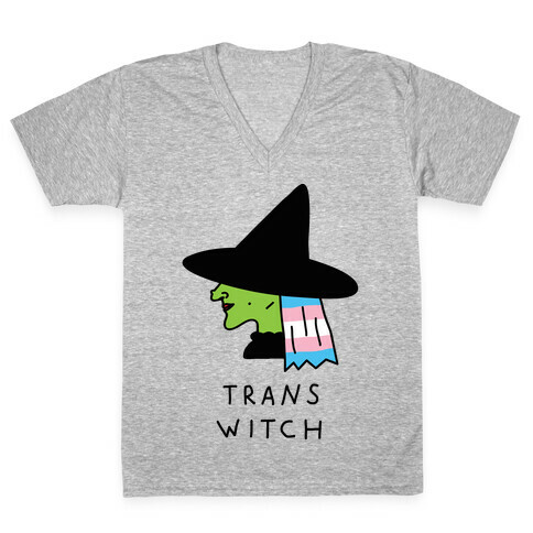 Trans Witch V-Neck Tee Shirt