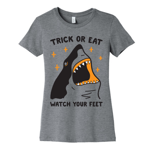 Trick Or Eat Shark Womens T-Shirt