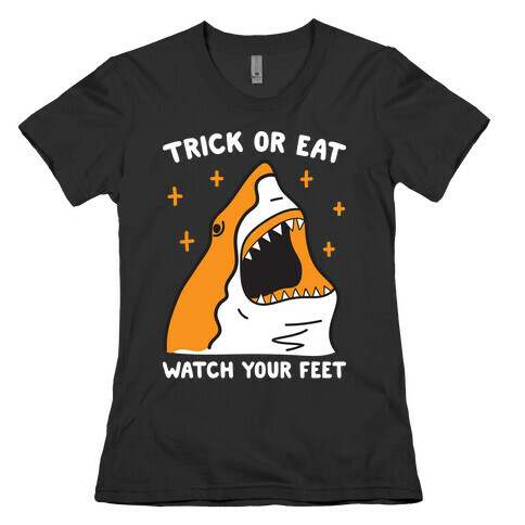 Trick Or Eat Shark Womens T-Shirt