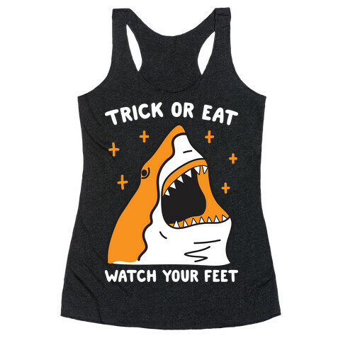 Trick Or Eat Shark Racerback Tank Top