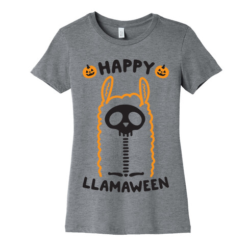 Happy Llamaween Womens T-Shirt