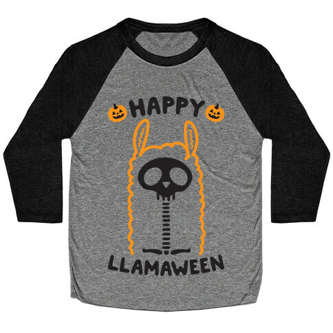 Happy Llamaween Baseball Tee