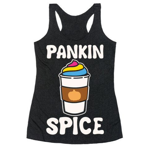 Pankin Spice Parody White Print Racerback Tank Top