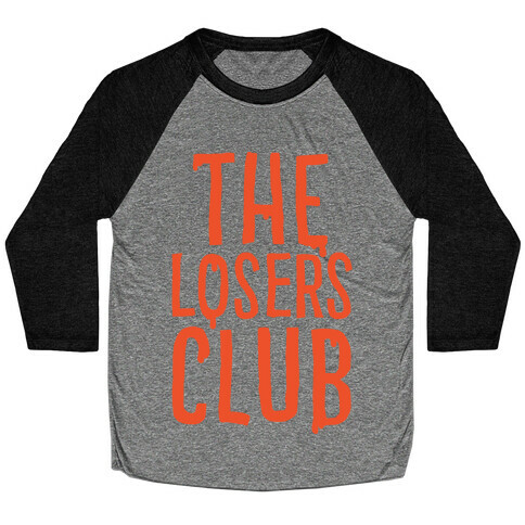 The Losers Club Parody White Print Baseball Tee