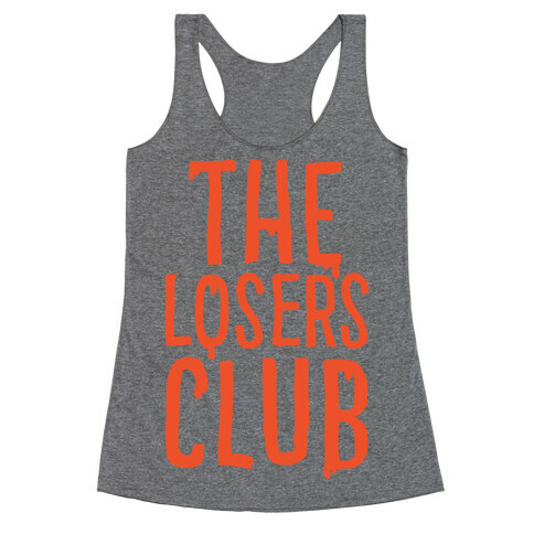 The Losers Club Parody White Print Racerback Tank Top