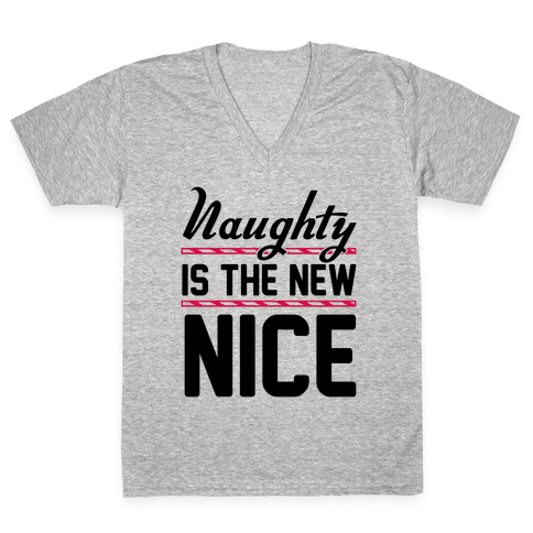 Naughty Is The New Nice V-Neck Tee Shirt