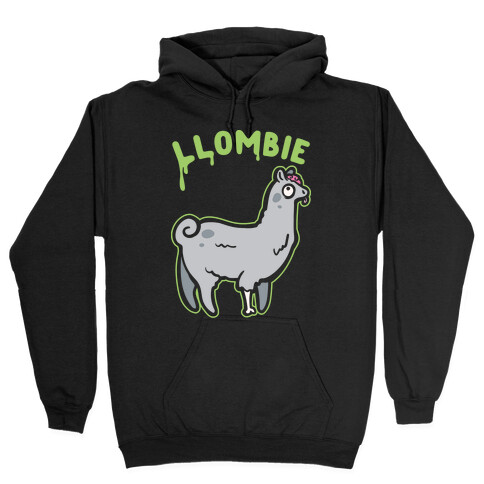 Llombie White Print Hooded Sweatshirt