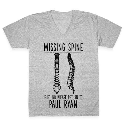 Missing Spine V-Neck Tee Shirt