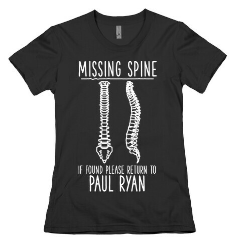 Missing Spine Womens T-Shirt