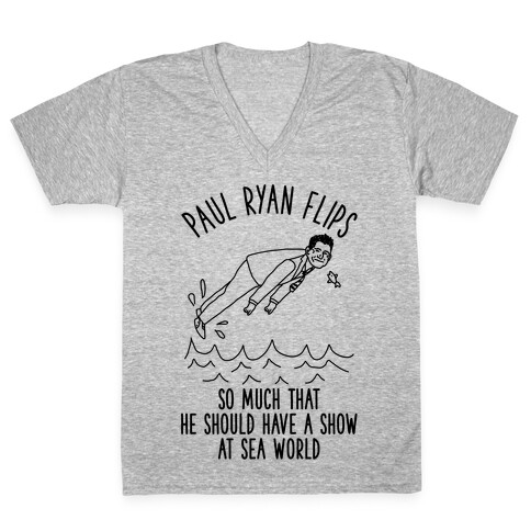Paul Ryan Flips V-Neck Tee Shirt