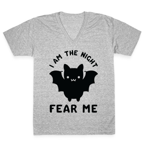 I Am The Night Fear Me V-Neck Tee Shirt