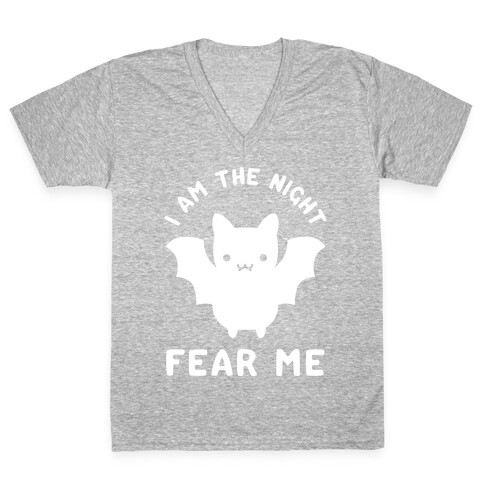 I Am The Night Fear Me V-Neck Tee Shirt