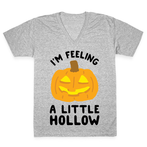 I'm Feeling A Little Hollow V-Neck Tee Shirt