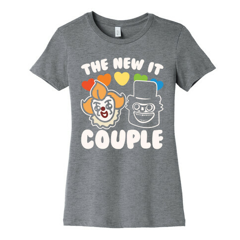 The New It Couple Parody White Print Womens T-Shirt