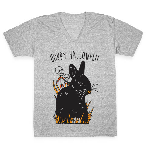 Hoppy Halloween V-Neck Tee Shirt