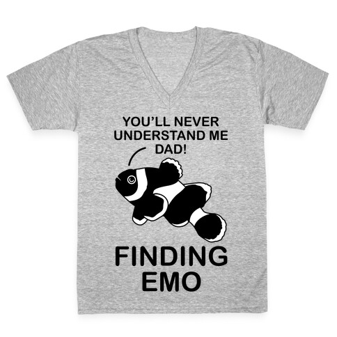 Finding Emo V-Neck Tee Shirt