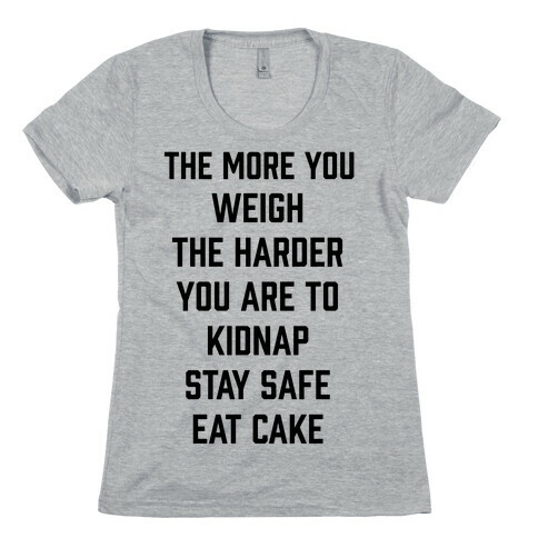 Stay Safe Eat Cake Womens T-Shirt