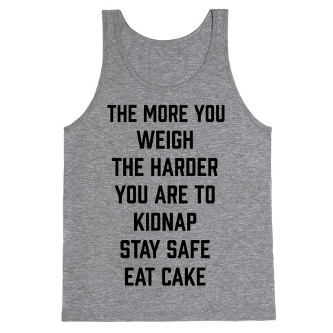 Stay Safe Eat Cake Tank Top