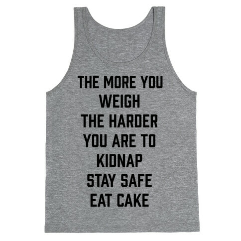 Stay Safe Eat Cake Tank Top