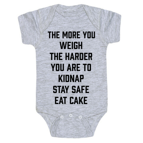 Stay Safe Eat Cake Baby One-Piece
