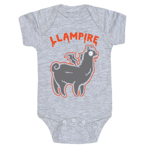 Llampire White Print Baby One-Piece