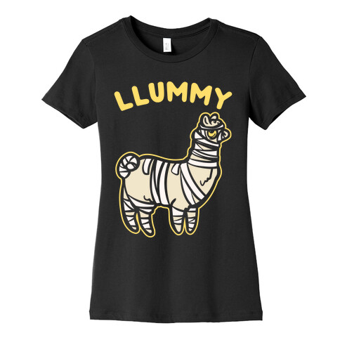 Llummy White Print Womens T-Shirt