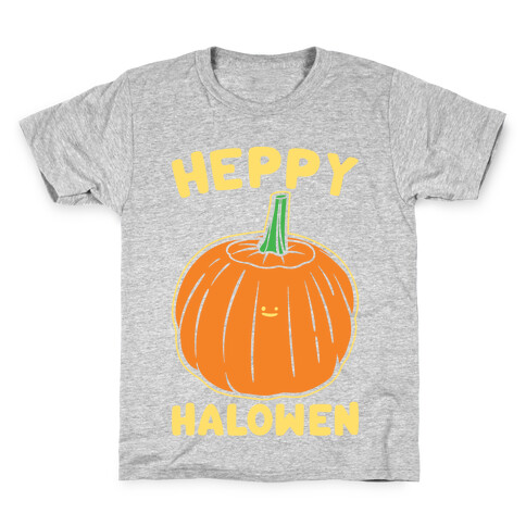 Heppy Halowen Parody White Print Kids T-Shirt