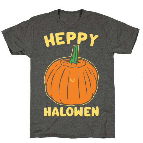 Heppy Halowen Parody White Print T-Shirt