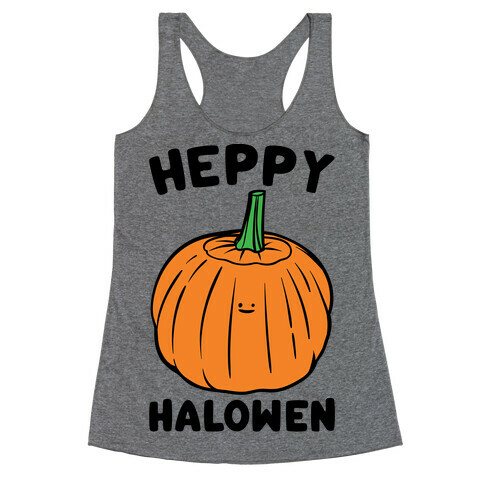 Heppy Halowen Parody Racerback Tank Top